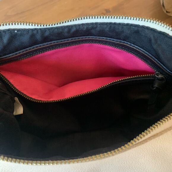 The Sak Collective Kyetra Leather Shoulder Bag Purse Stone Color Hobo - Picture 8 of 15